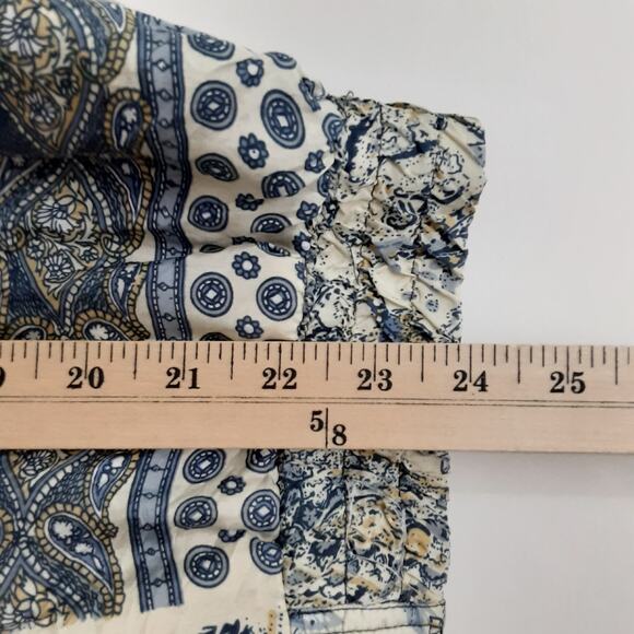 Vintage 80s 100% Silk Bomber Jacket Shoulder Pads Blue Windbreaker Women L Retro - Picture 11 of 12